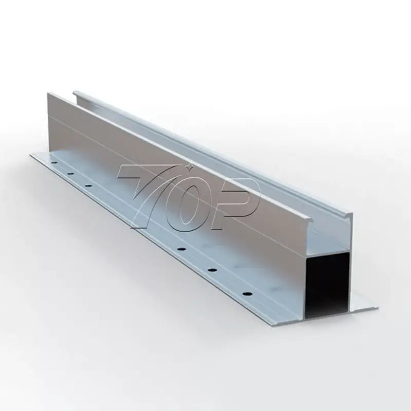 Système de minirail pour le toit trapézoïdal solaire