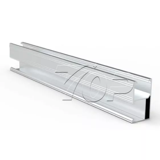 Rails de panneaux solaires en aluminium