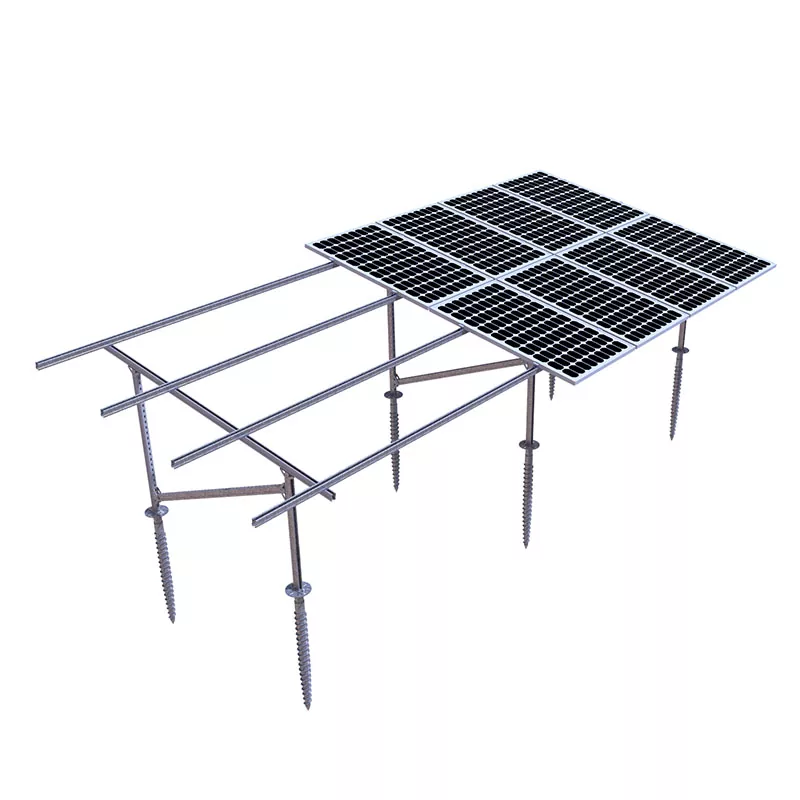 Panneaux solaires sur le sol