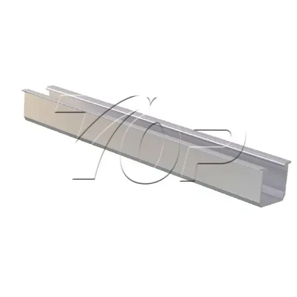 U Type de rail en aluminium pour le système de montage du panneau solaire
